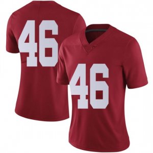 NCAA Women's Alabama Crimson Tide #46 Melvin Billingsley Stitched College Nike Authentic No Name Crimson Football Jersey VY17Q52JF